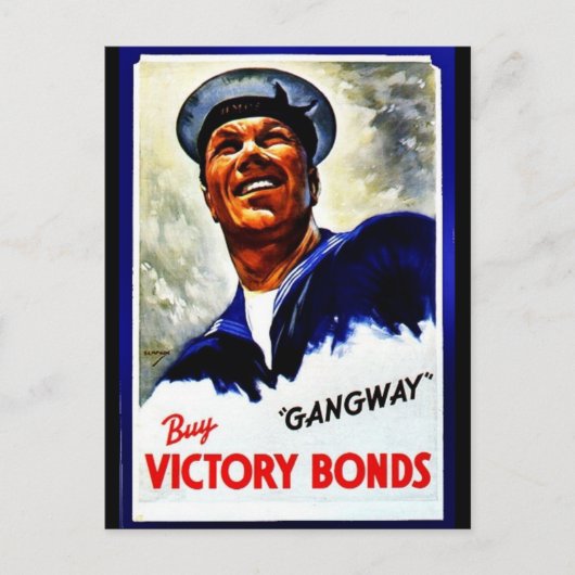 Gangway, koopt Victory Bonds Briefkaart (Voorkant)