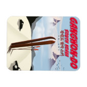 Gangwon do Korea ski-poster Magneet (Horizontaal)