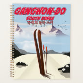 Gangwon-do Korea ski-poster Planner (Voorkant)