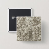 Gannat, St Pourcain Vierkante Button 5,1 Cm (Voorkant /achterkant)