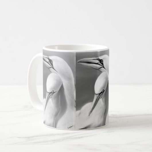 Gannet paar koffiemok (Voorkant links)
