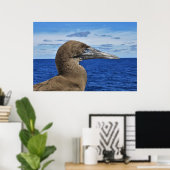 Gannet Portrait Poster (Thuiskantoor)
