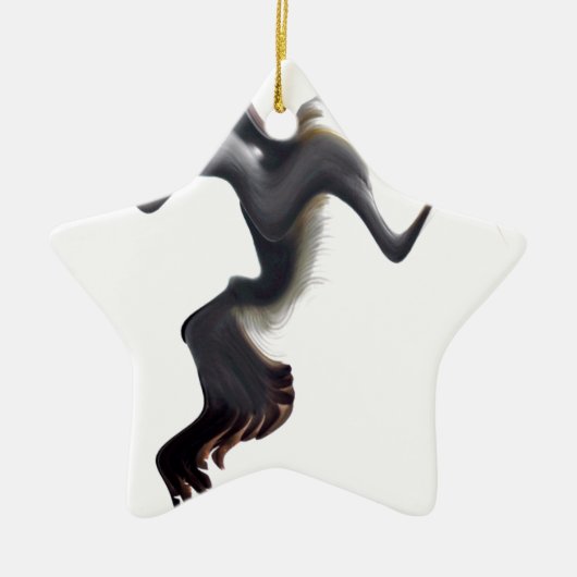 Gannets-Abstract Zee Bird Keramisch Ornament (Voorkant)