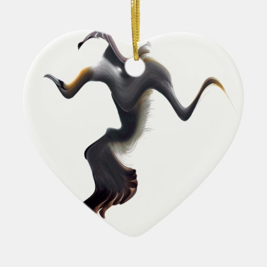 Gannets-Abstract Zee Bird Keramisch Ornament (Voorkant)