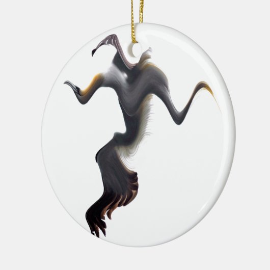 Gannets-Abstract Zee Bird Keramisch Ornament (Links)