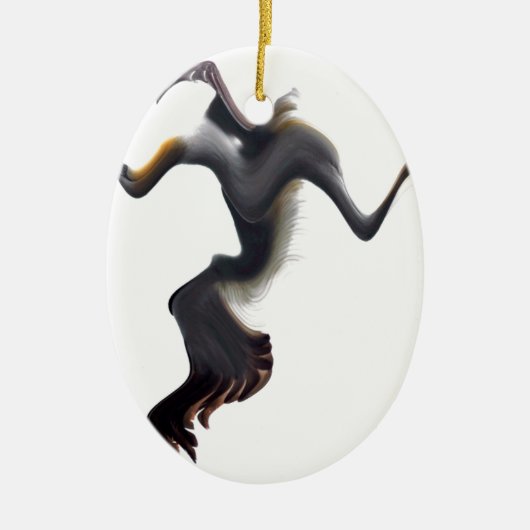 Gannets-Abstract Zee Bird Keramisch Ornament (Voorkant)