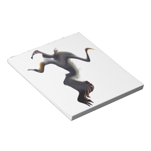 Gannets-Abstract Zee Bird Notitieblok (Schuin)