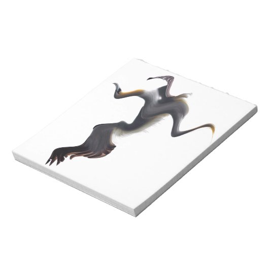 Gannets-Abstract Zee Bird Notitieblok (Linkerzijde)