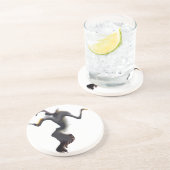 Gannets-Abstract Zee Bird Zandsteen Onderzetter (Zijkant)