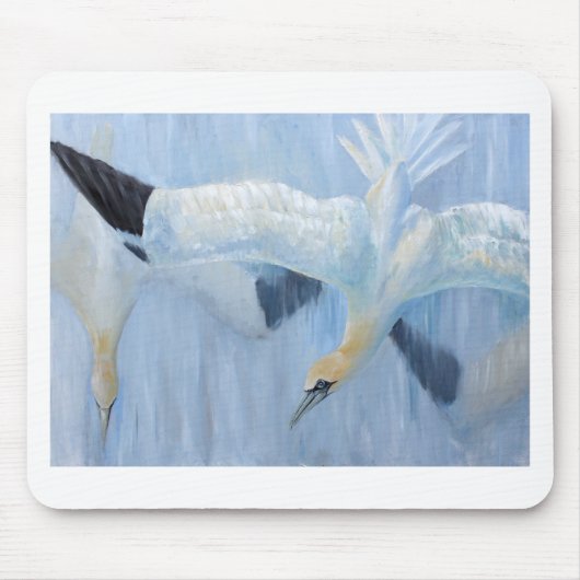 Gannets die unieke geschenken voor u diven muismat (Voorkant)