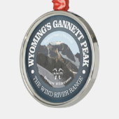 Gannett Peak Metalen Ornament (Links)