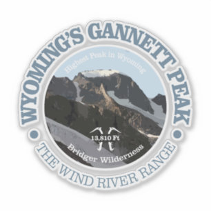 Gannett Peak Sticker