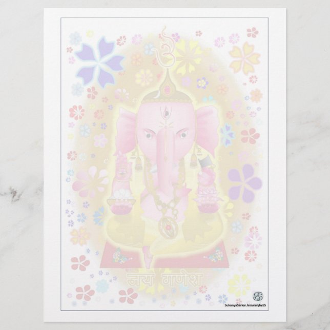 Ganpati-Notitieblok Briefhoofd (Voorkant)