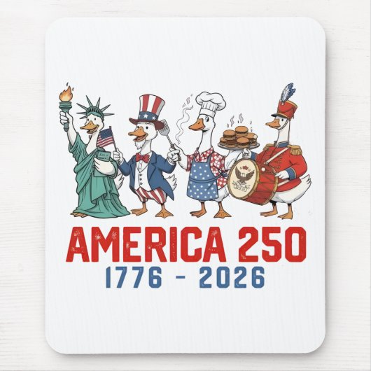 Gans 4 juli Amerika 250e 1776 2026 Muismat (Voorkant)
