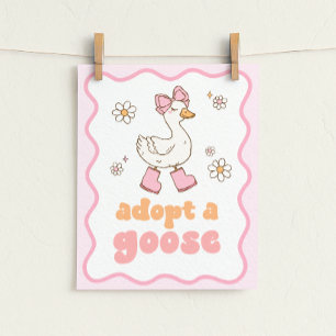 Gans Adoptie Bord Poster