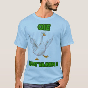 Gans Alles is Goed – Illustratie Lachende Gans T-shirt