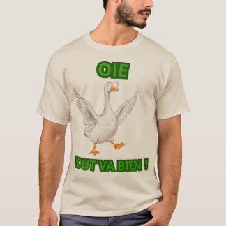 Gans Alles is Goed – Illustratie Lachende Gans T-shirt