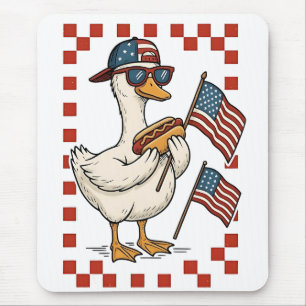 Gans Amerikaanse Vlag Memorial Day 4 juli Muismat