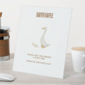 Gans Baby Luier Raffle Tekenbord Reclamebord Met Voetstuk (Insitu)