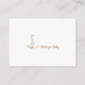 Gans Baby shower Informatiekaartje (Achterkant)