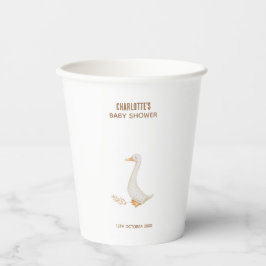 Gans Baby shower Papieren Bekers
