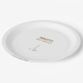 Gans Baby shower Papieren Bordje (Gekanteld)