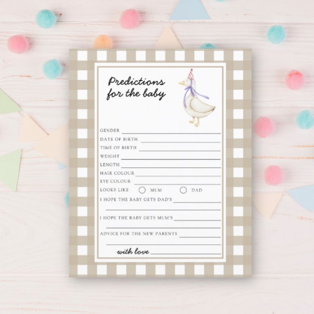 Gans - baby voorspellingen en advies (Creator heeft geüpload)