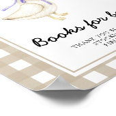 gans babyshower - boeken voor baby poster (Hoek)