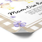 gans babyshower - Momosa bar Poster (Hoek)