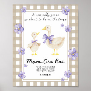gans babyshower - Momosa bar Poster