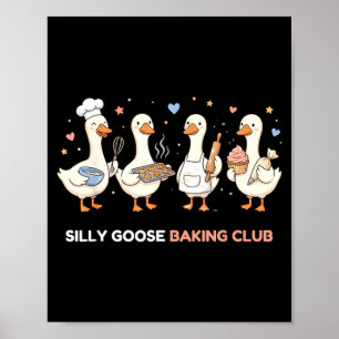 Gans Backclub Funny Baker Moeder Mama Banketbakker Poster
