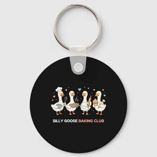 Gans Backclub Funny Baker Moeder Mama Banketbakker Sleutelhanger (Voorkant)
