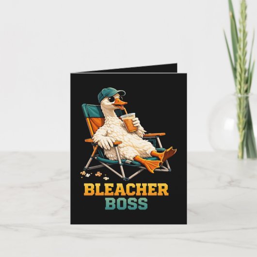 Gans Bleacher Baas Feestdagen Kaart (Voorkant)