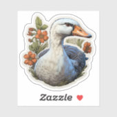 Gans & Bloemen Sticker (Vel)