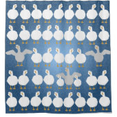 Gans die gordijn douchen (Voorkant)