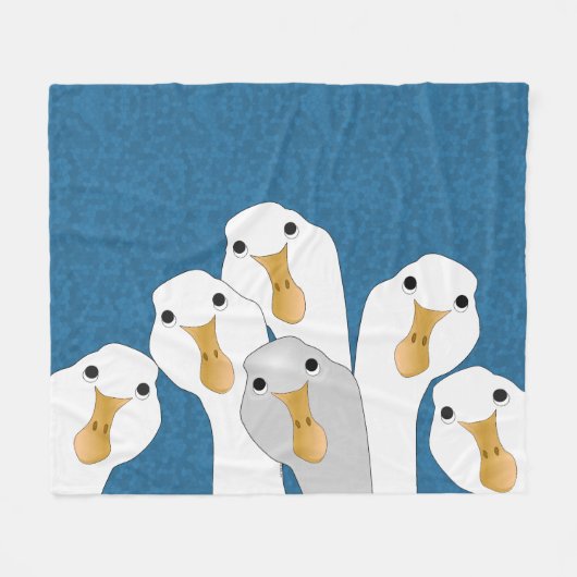 Gans Die Vliesdeken Fleece Deken (Voorkant (Horizontaal))