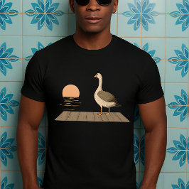 Gans Eend FUNNY MEME Eend zon T-shirt