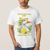 Gans en citroenen, sarcastisch, grappig, zuig een  t-shirt (Voorkant)