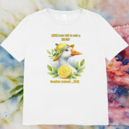 Gans en citroenen, sarcastisch, grappig, zuig een  t-shirt