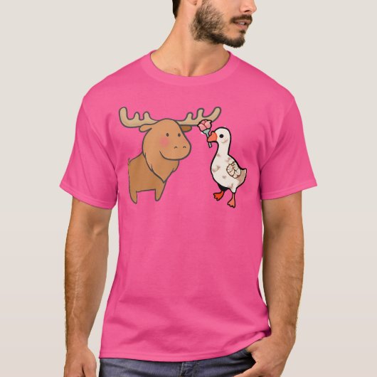 Gans en eland t-shirt (Voorkant)