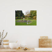 Gans en Goslings marcheren Poster (Keuken)