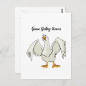 Gans Getting Down Dansen Grappige Kinder Cartoon Briefkaart (Voorkant / Achterkant)