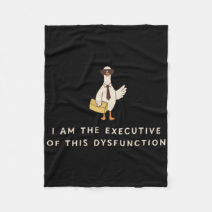 Gans Ik Ben De Directeur Van Deze Dysfunctie Menta Fleece Deken