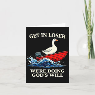 Gans krijg loser we doen Gods wil christelijke b Kaart