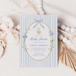 Gans Kuiken Cottage Blauwe Baby Shower Kaart
