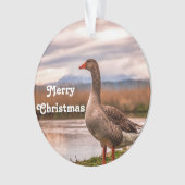  gans landschapsfoto ornament (voorkant)