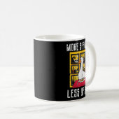 Gans Meer Spaghetti Minder Etti Grappige Dieren Ma Koffiemok (Voorkant rechts)