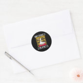 Gans Meer Spaghetti Minder Etti Grappige Dieren Ma Ronde Sticker (Envelop)