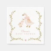  Gans Meisje Baby shower Servet (Voorkant)