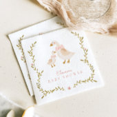 Gans Meisje Baby shower Servet